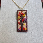 Framed Autumn Tree Necklace