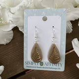 Bronze Fern Teardrop Earrings