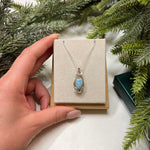 Larimar Wire-Wrapped Pendant in Sterling Silver