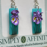 Rectangular Iris Earrings