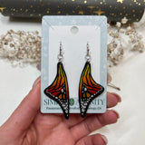 Monarch Butterfly Wing Earrings