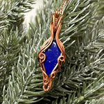 Wire-Wrapped Lapis Necklace