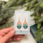 Pastel Mountain Sunset Earrings