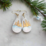 Snowy Hills -  Polymer Clay Earrings