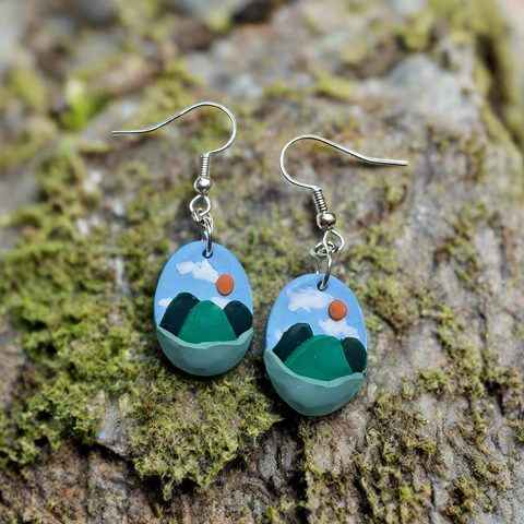 Mountain & Cloud Earrings