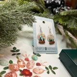 Snowman Snow Globe Earrings