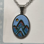 Textured Mountain Necklace