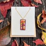 Framed Autumn Tree Necklace