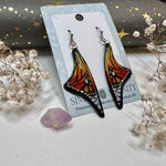 Monarch Butterfly Wing Earrings