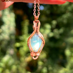 Wire-Wrapped Labradorite Necklace