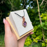 Star Amethyst Wire-Wrapped Pendant