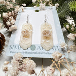 La vie en Rose Earrings in Translucent Pearl