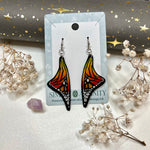 Monarch Butterfly Wing Earrings