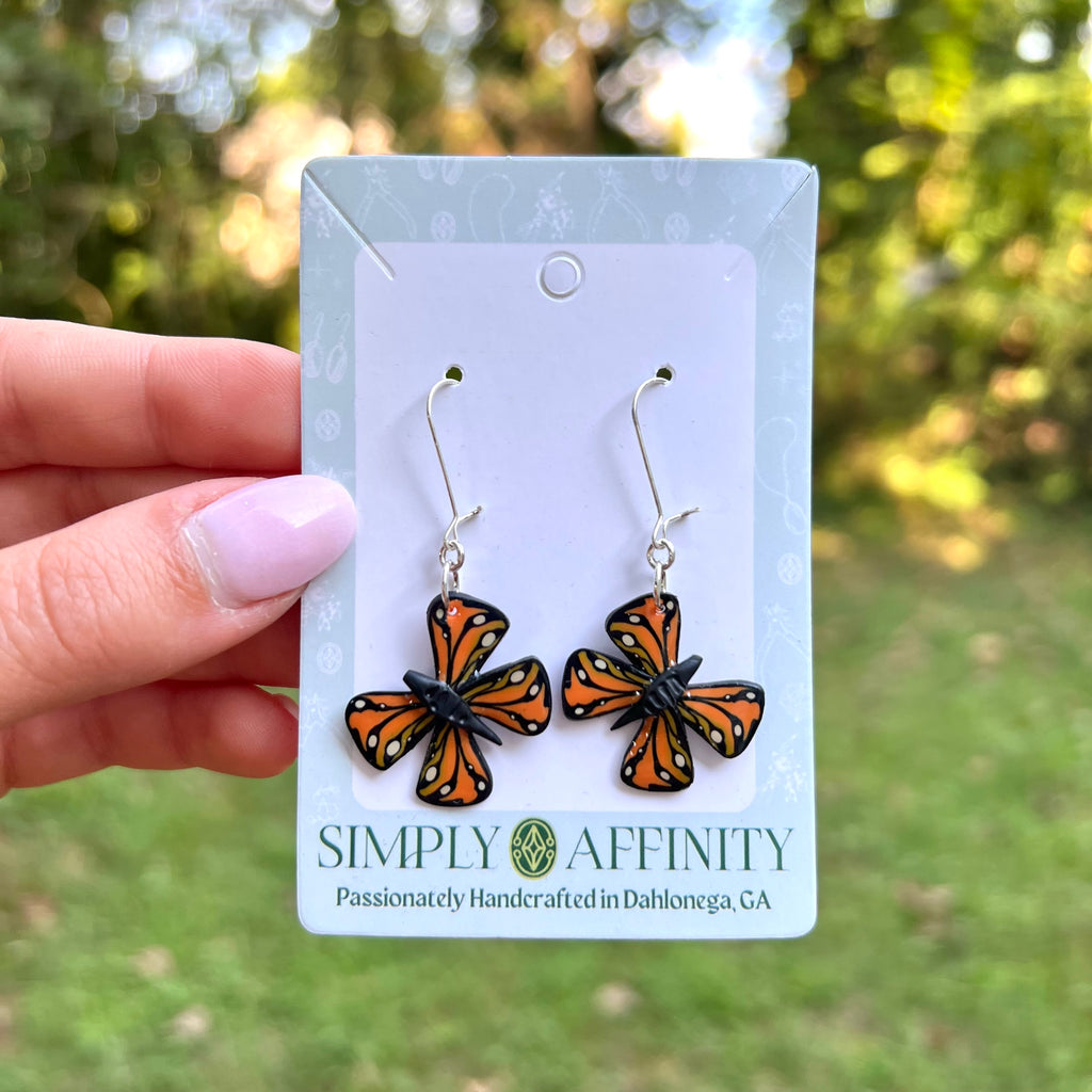 Monarch Butterfly Earrings – ArtistGifts