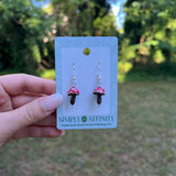 3-D Mushroom Earrings