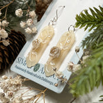 La vie en Rose Earrings in Translucent Pearl