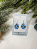 Textured Mountain Earrings