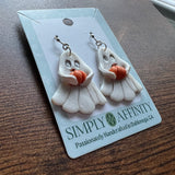 Ghosts Holding Pumpkins Earrings