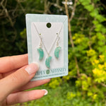 Amazonite Moon Necklace & Earring Set in Sterling Silver