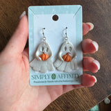 Ghosts Holding Pumpkins Earrings