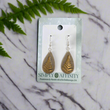 Bronze Fern Teardrop Earrings