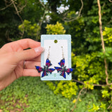 Noir Butterfly Earrings