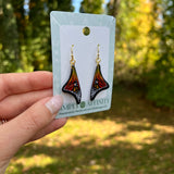 Monarch Butterfly Wing Earrings