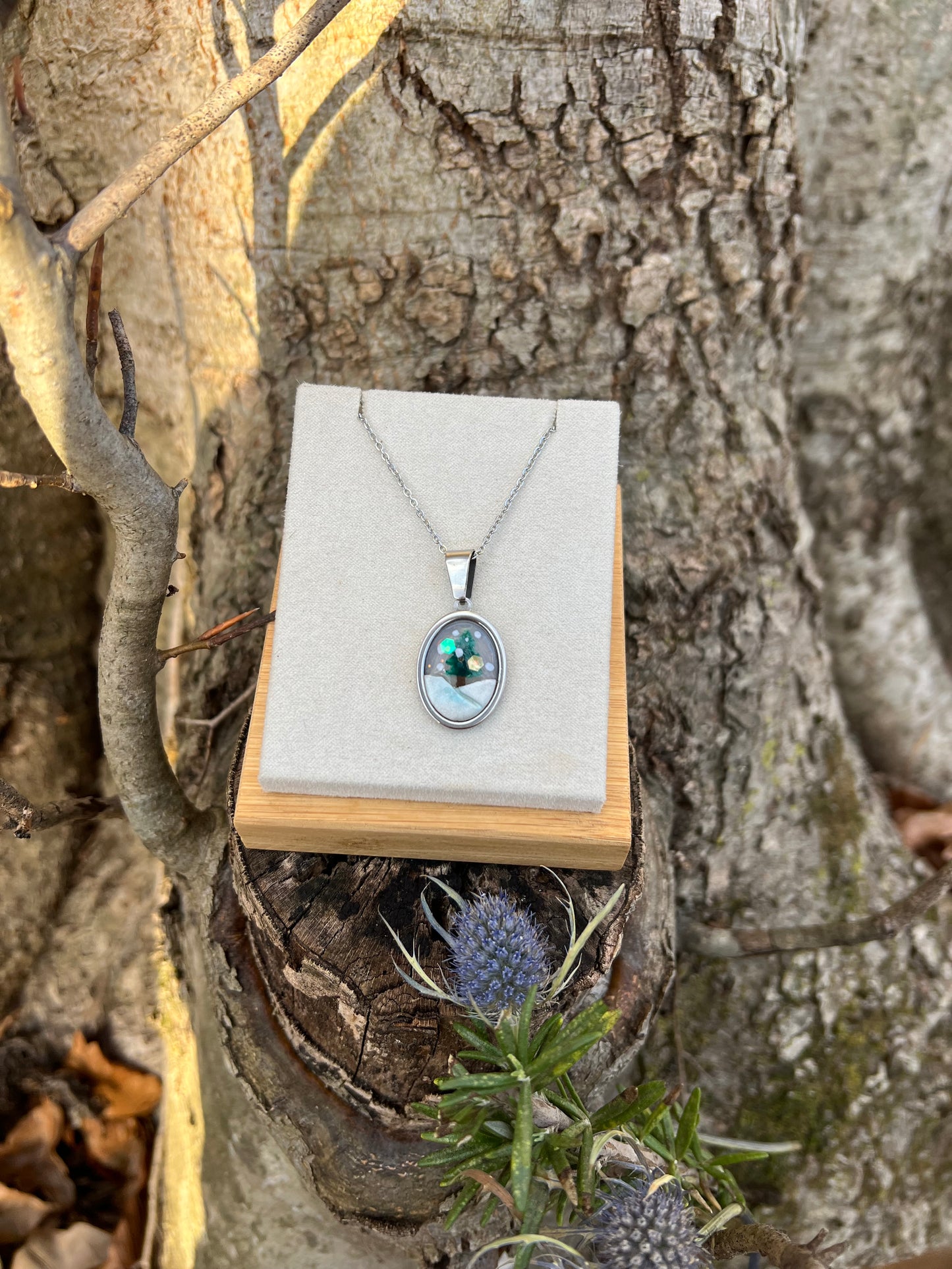 Snow Globe Necklace