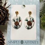 Pine Branch Earrings #2