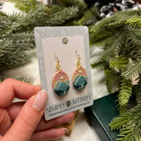 Pastel Mountain Sunset Earrings