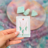 Amazonite Moon Necklace & Earring Set in Sterling Silver