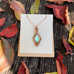 Wire-Wrapped Labradorite Necklace