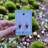 3-D Mushroom Earrings