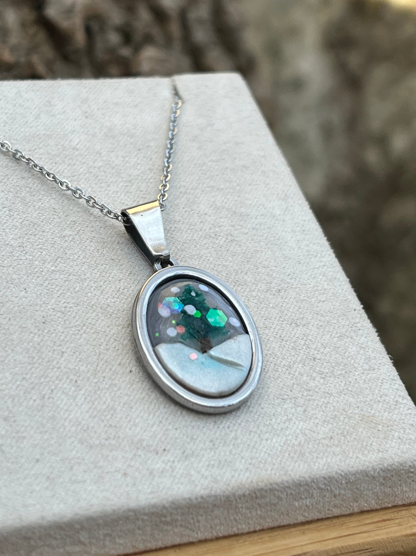 Snow Globe Necklace