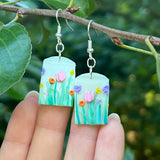 Summer Garden Floral Arch Earrings (OOAK)
