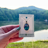 Starry Blue Ridge Mountain Necklace