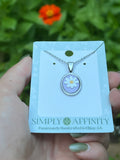 Daisy Necklace in Lavender