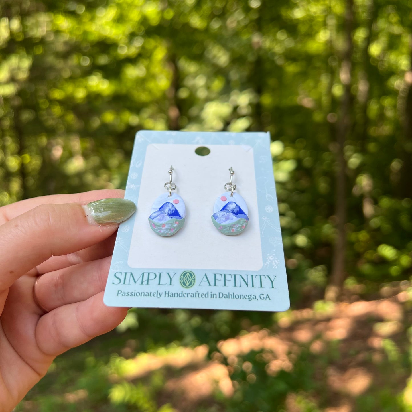 The Alps Oval Earrings