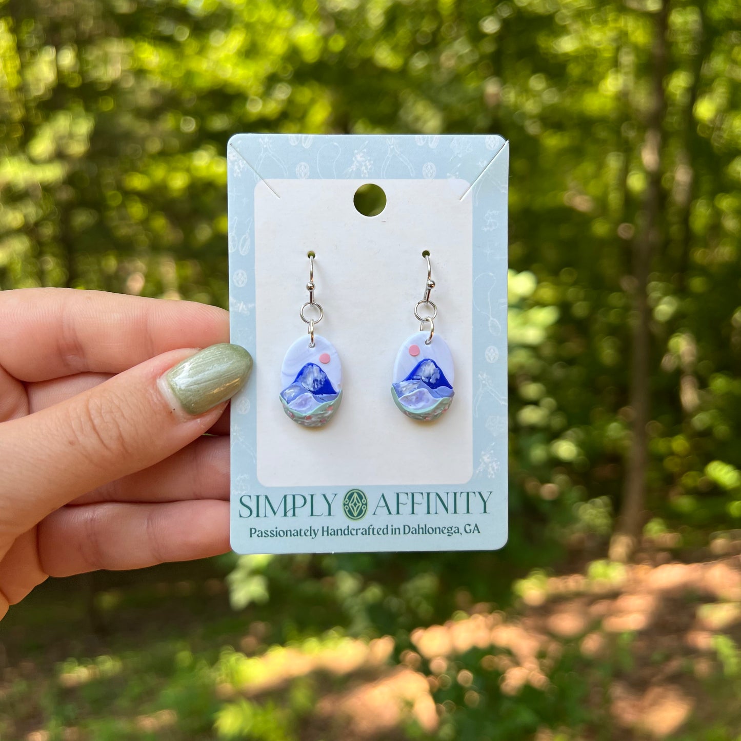 The Alps Oval Earrings