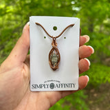 Prehnite Wire-Wrapped Pendant