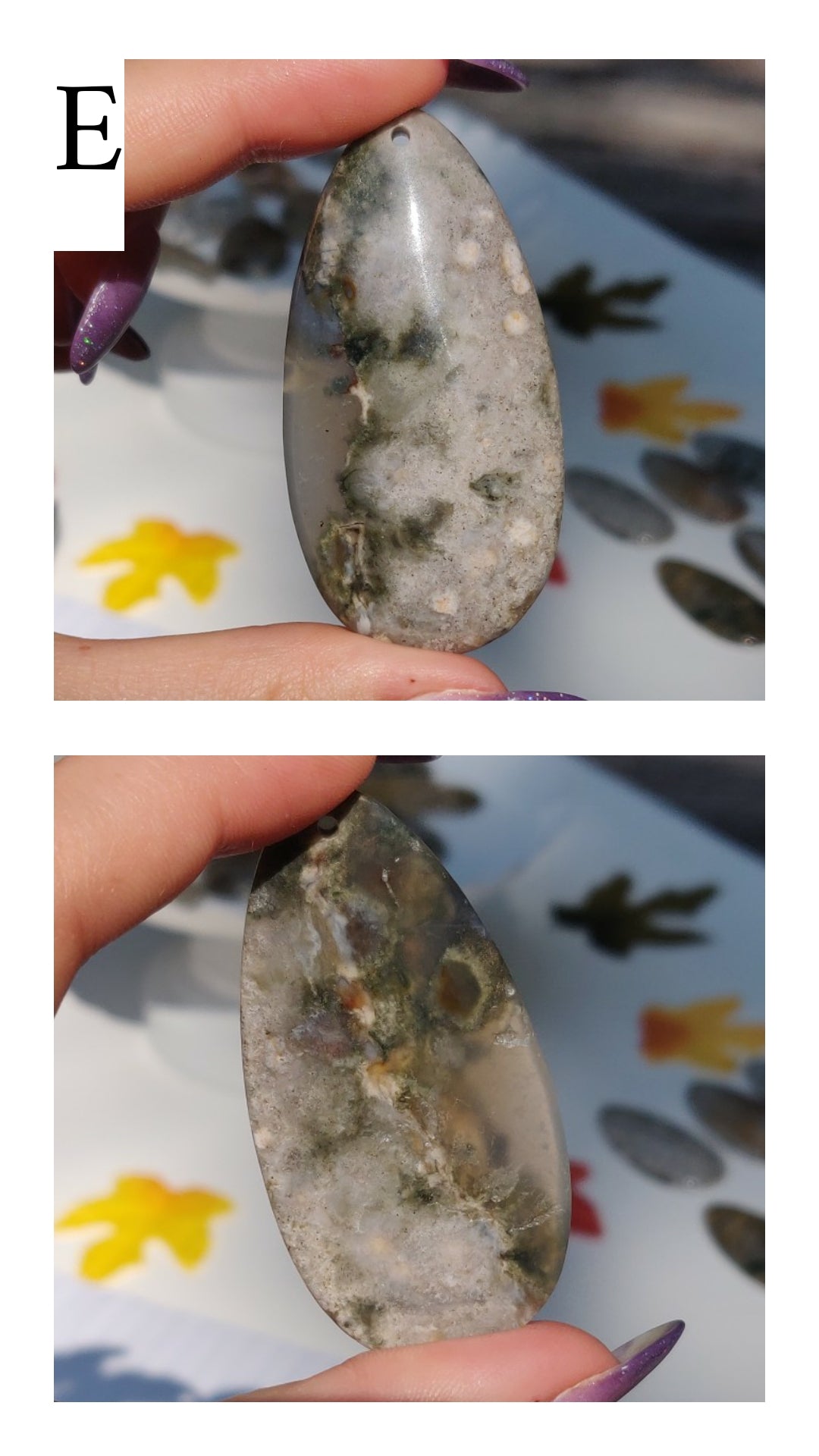 Ocean Jasper Cabochon (Top Drilled) - choose your favorite!