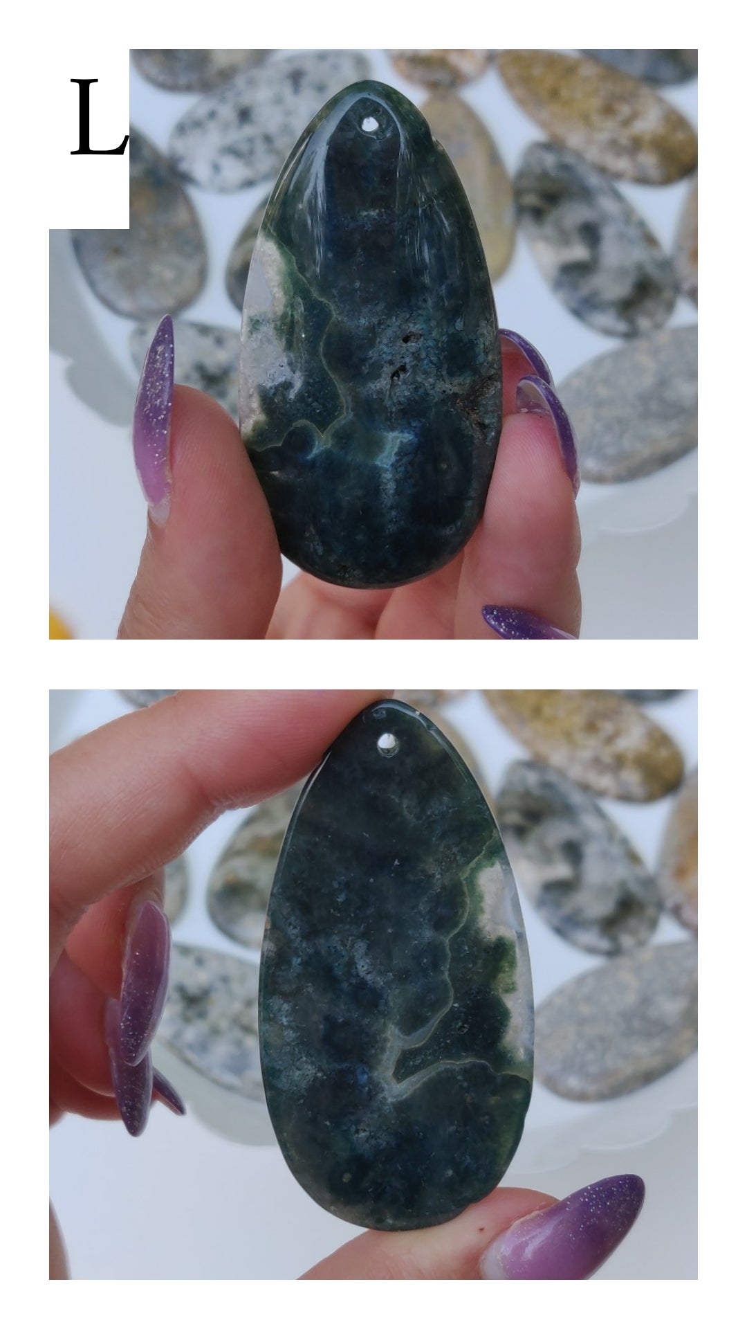 Ocean Jasper Cabochon (Top Drilled) - choose your favorite!