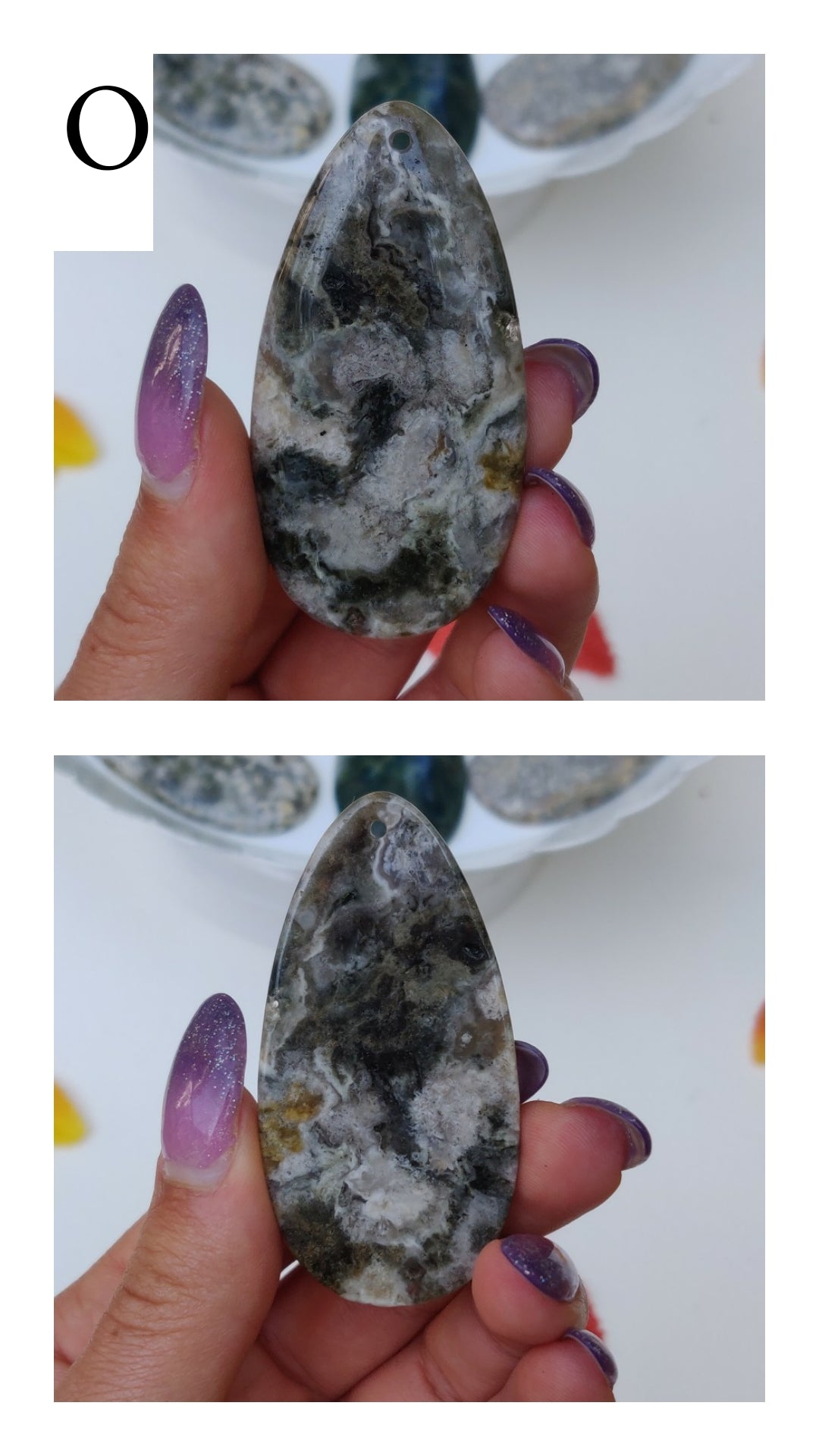 Ocean Jasper Cabochon (Top Drilled) - choose your favorite!