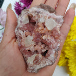 Pink Amethyst Geode with Fluorescent Calcite (#M3) - Simply Affinity