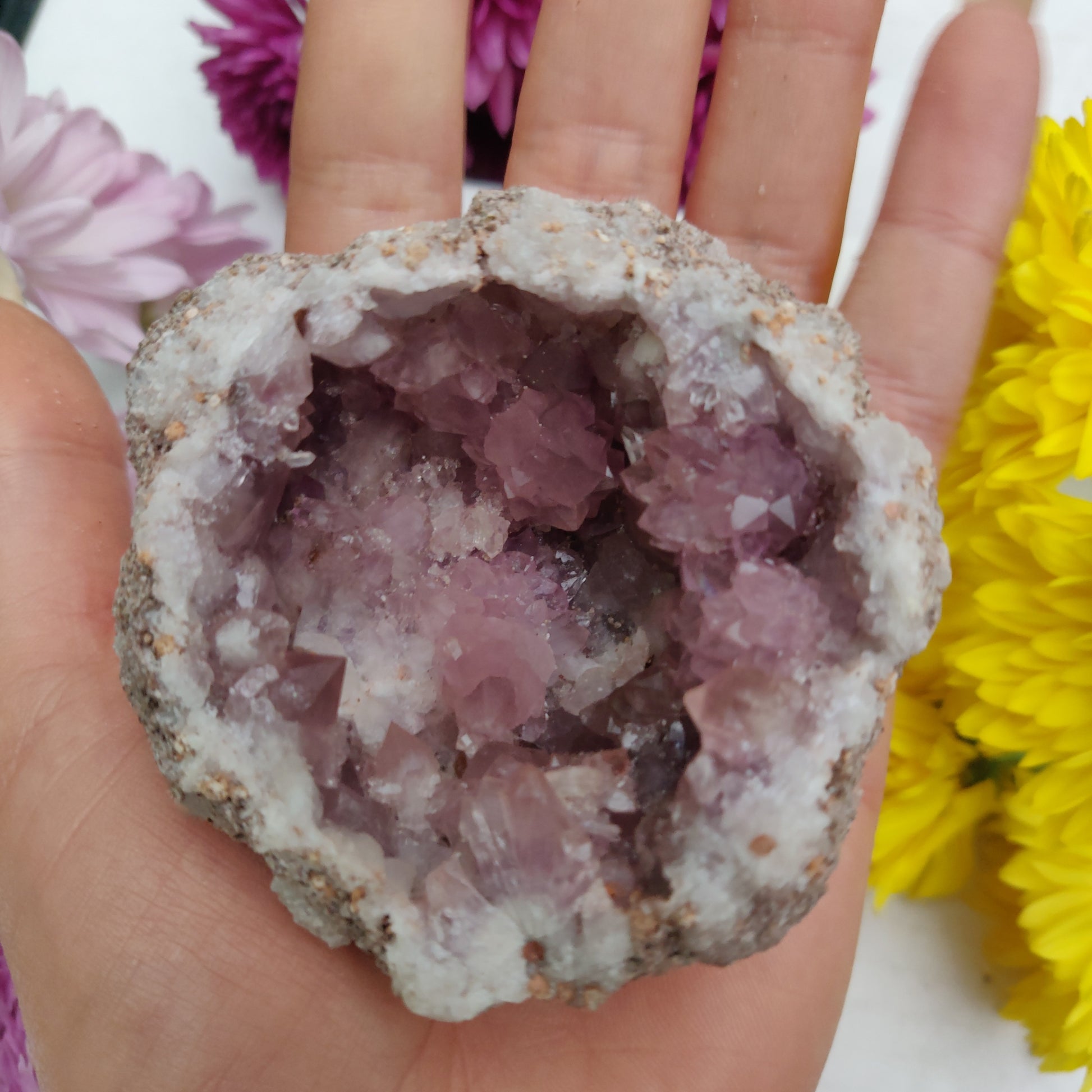Pink Amethyst Geode (#M4) - Simply Affinity