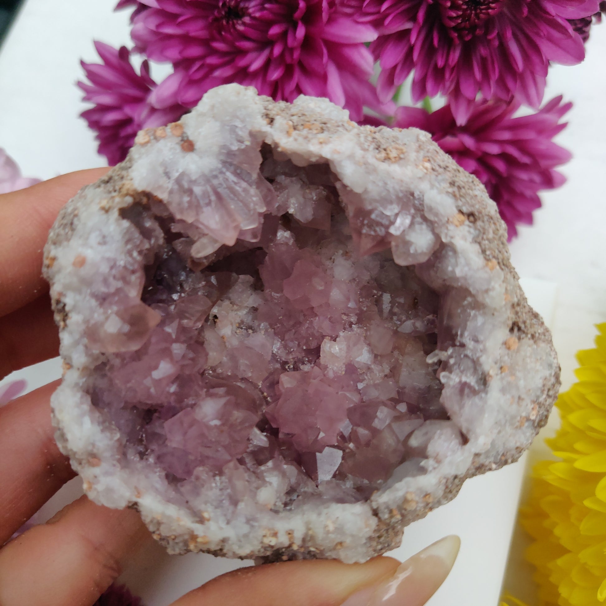 Pink Amethyst Geode (#M4) - Simply Affinity