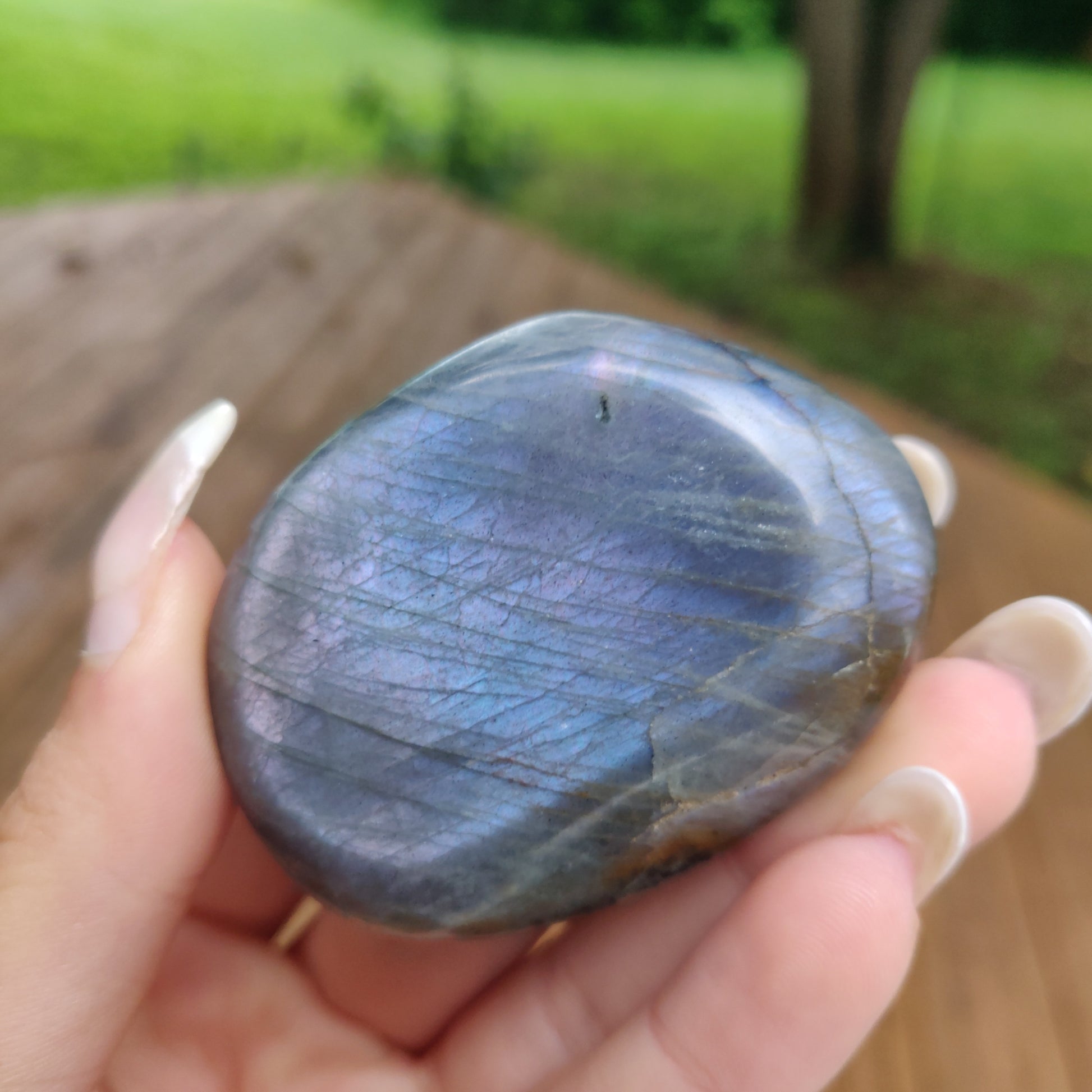 Labradorite Palm Stone (#308) - Simply Affinity