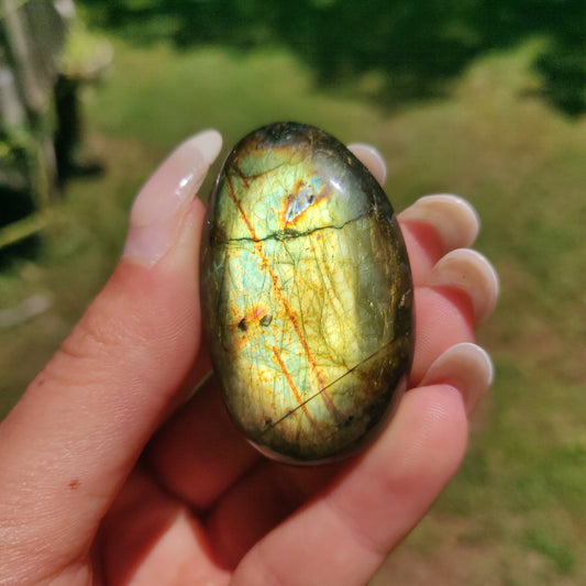 Labradorite Palm Stone (#284) - Simply Affinity