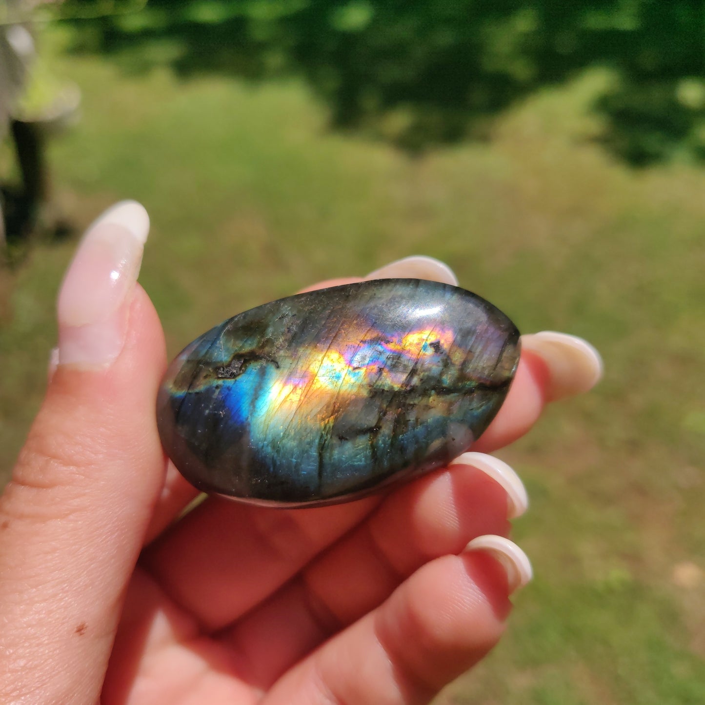 Labradorite Palm Stone (#302) - Simply Affinity