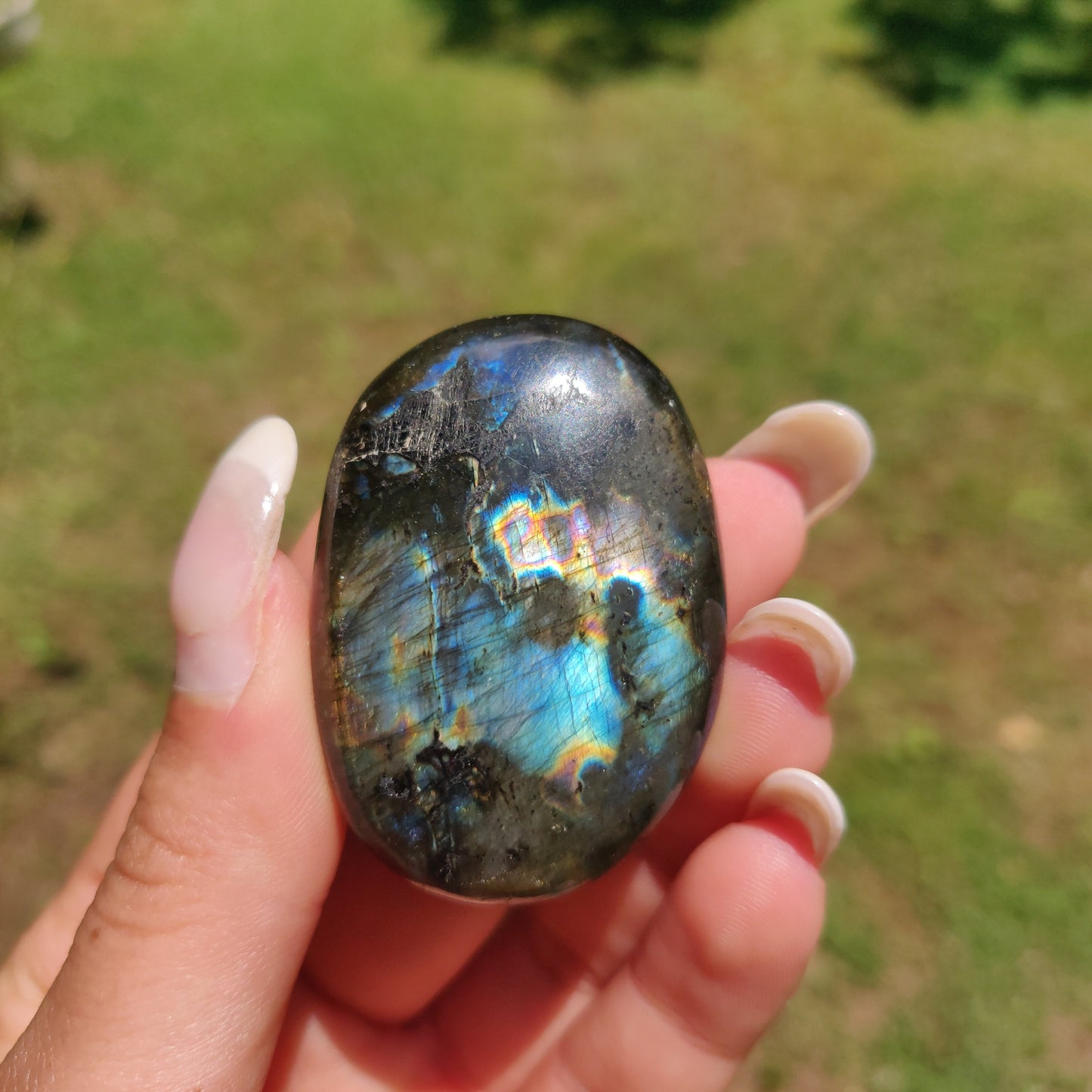 Labradorite Palm Stone (#303) - Simply Affinity